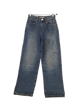 NEW Garage Low-Rise Baggy Lucy Blue Denim Jeans Size 0/24